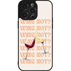Coque iPhone 14 Pro Max - Silicone rigide noir Wine not