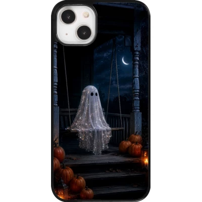 iPhone 14 Plus Case Hülle - Halloween 2026 Ghost on a swing