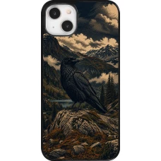 Coque iPhone 14 Plus - Linocut Grand Corbeau