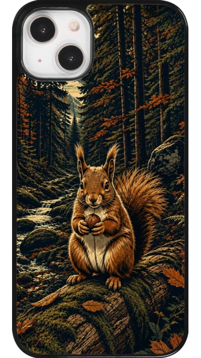 Coque iPhone 14 Plus - Linocut Ecureuil