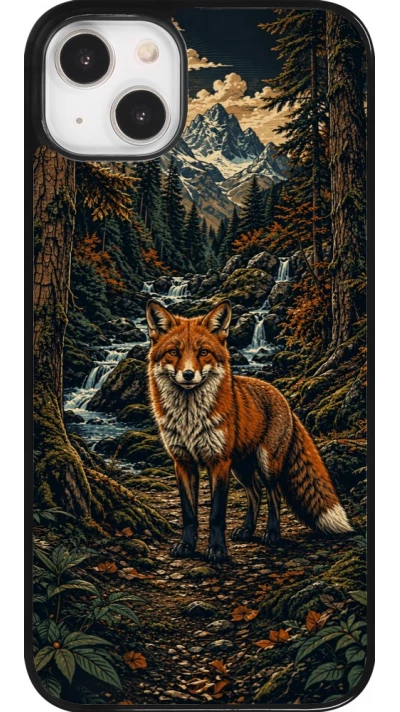 Coque iPhone 14 Plus - Linocut Renard