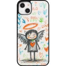 Coque iPhone 14 Plus - Little Angel Sketch Love
