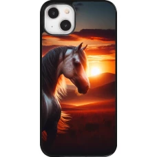 Coque iPhone 14 Plus - Majestic Sunset Horse