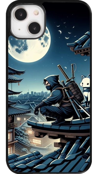 iPhone 14 Plus Case Hülle - Ninja unter dem Mond