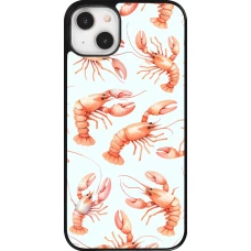 iPhone 14 Plus Case Hülle - Muster von pastellfarbenen Hummern