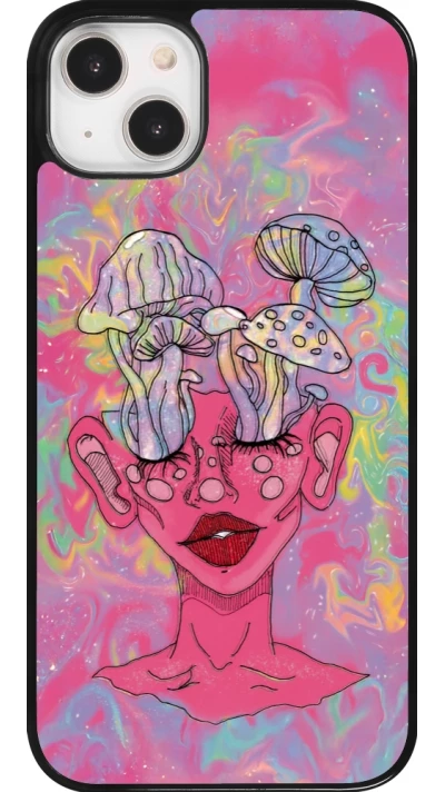 Coque iPhone 14 Plus - Psychedelic pink mushroom