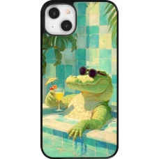 Coque iPhone 14 Plus - Crocodile in the swimming pool Summer 2026