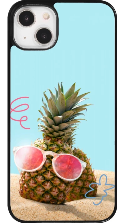 Coque iPhone 14 Plus - Pineapple with glasses Summer 2026