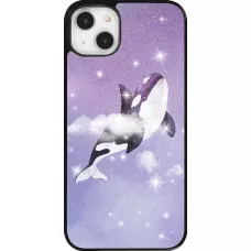 Coque iPhone 14 Plus - Whale in sparking stars