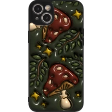 Coque iPhone 14 Plus - Silicone rigide noir Autumn 26 3D mushrooms