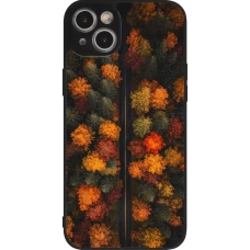iPhone 14 Plus Case Hülle - Silikon schwarz Autumn 26 Road in autumn