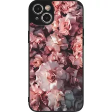 iPhone 14 Plus Case Hülle - Silikon schwarz Beautiful Roses