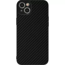 iPhone 14 Plus Case Hülle - Silikon schwarz Carbon Basic