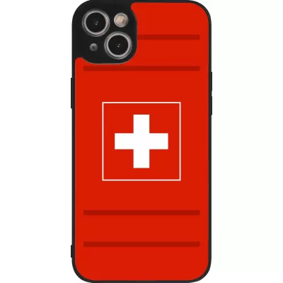 iPhone 14 Plus Case Hülle - Silikon schwarz Euro 2020 Switzerland