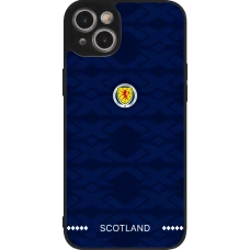 Coque iPhone 14 Plus - Silicone rigide noir Maillot de football Ecosse 2026 personnalisable