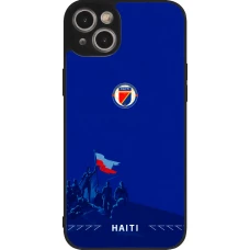 iPhone 14 Plus Case Hülle - Silikon schwarz Haiti 2026 personalisierbares Fussballtrikot