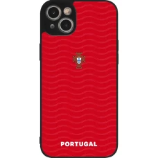 iPhone 14 Plus Case Hülle - Silikon schwarz Portugal 2026 personalisierbares Fussballtrikot