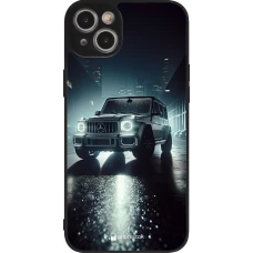 Coque iPhone 14 Plus - Silicone rigide noir Mercedes G AMG Night