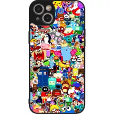 iPhone 14 Plus Case Hülle - Silikon schwarz Mixed cartoons