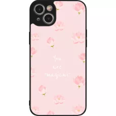 iPhone 14 Plus Case Hülle - Silikon schwarz Mom 2023 your are magical