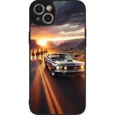 Coque iPhone 14 Plus - Silicone rigide noir Mustang 69 Grand Canyon