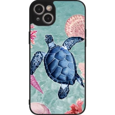 iPhone 14 Plus Case Hülle - Silikon schwarz Preppy Turtle