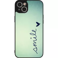 Coque iPhone 14 Plus - Silicone rigide noir Smile