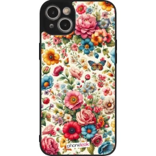 iPhone 14 Plus Case Hülle - Silikon schwarz Spring 25 fruehling bluetend