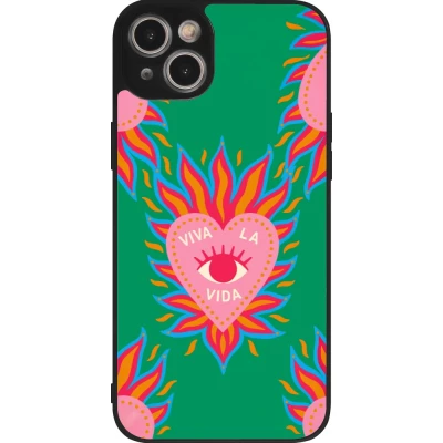 Coque iPhone 14 Plus - Silicone rigide noir Viva la vida 2026