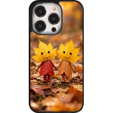 Coque iPhone 14 Pro - Autumn 26 Couple of leaves