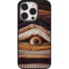 iPhone 14 Pro Case Hülle - Autumn 26 Dog under the covers