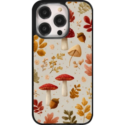 iPhone 14 Pro Case Hülle - Autumn 26 Mushrooms and leaves