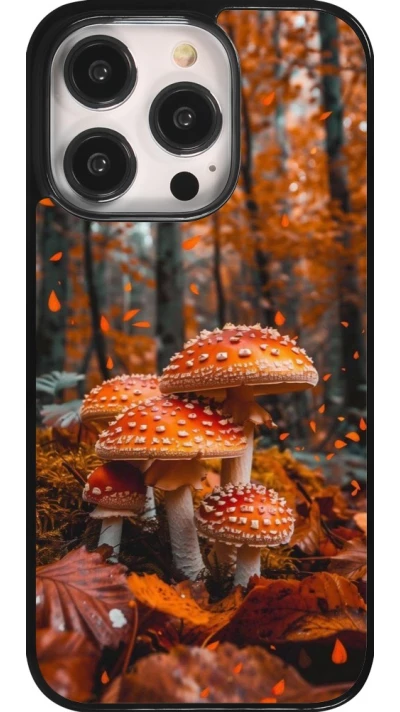 Coque iPhone 14 Pro - Autumn 26 Mushrooms in the woods