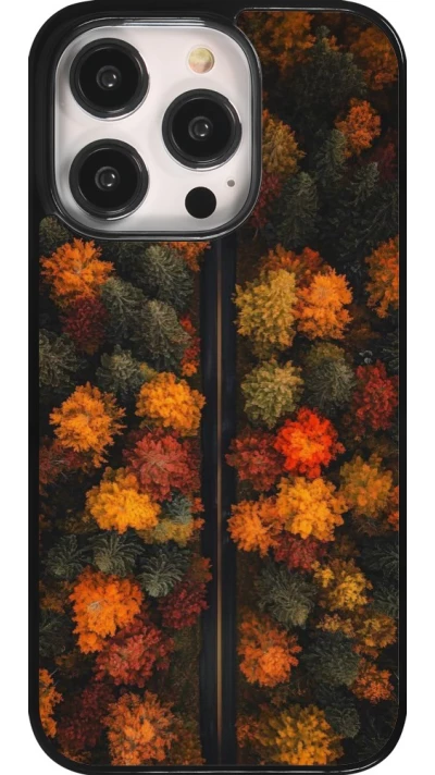 Coque iPhone 14 Pro - Autumn 26 Road in autumn