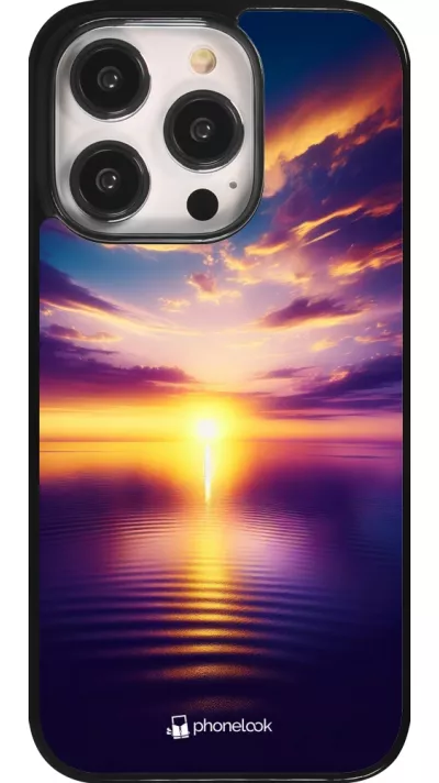 iPhone 14 Pro Case Hülle - Sonnenuntergang gelb violett