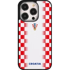 iPhone 14 Pro Case Hülle - Kroatien 2026 personalisierbares Fussballtrikot