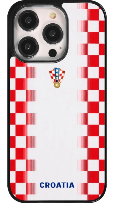 iPhone 14 Pro Case Hülle - Kroatien 2026 personalisierbares Fussballtrikot