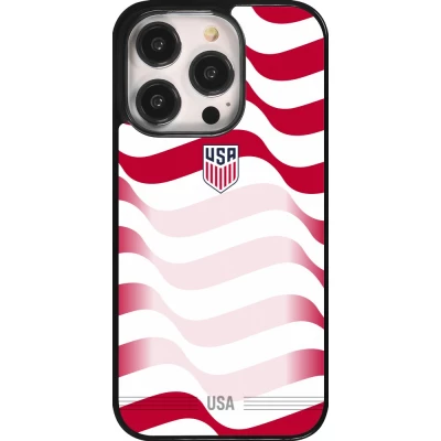 Coque iPhone 14 Pro - Maillot de football États-Unis 2026 personnalisable