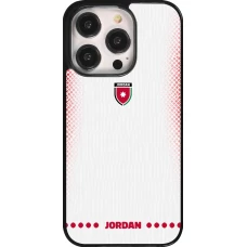 iPhone 14 Pro Case Hülle - Jordanien 2026 personalisierbares Fussballtrikot