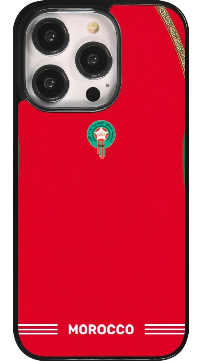 iPhone 14 Pro Case Hülle - Marokko 2026 personalisierbares Fussballtrikot