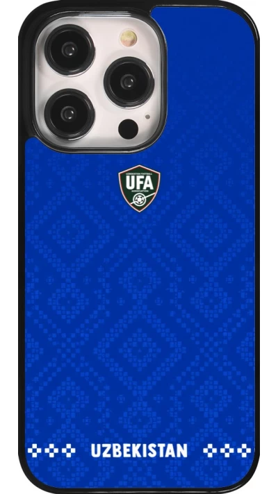 iPhone 14 Pro Case Hülle - Usbekistan 2026 personalisierbares Fussballtrikot