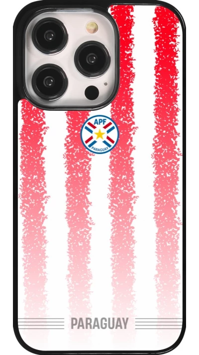 iPhone 14 Pro Case Hülle - Paraguay 2026 personalisierbares Fussballtrikot