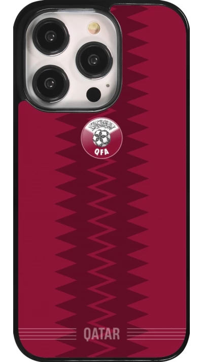 iPhone 14 Pro Case Hülle - Qatar 2026 personalisierbares Fussballtrikot