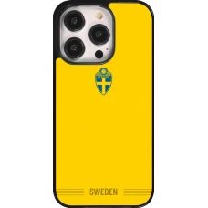 iPhone 14 Pro Case Hülle - Schweden 2026 personalisierbares Fussballtrikot