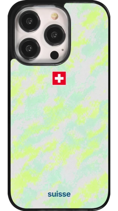 iPhone 14 Pro Case Hülle - Schweiz Away 2026 personalisierbares Fussballtrikot