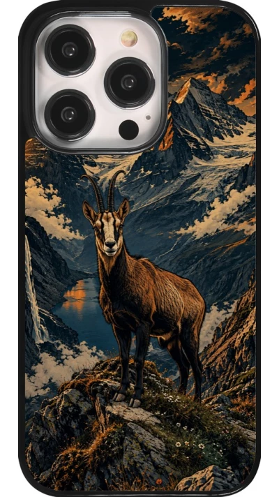 Coque iPhone 14 Pro - Linocut Chamois