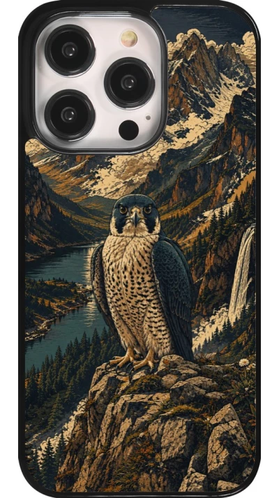 Coque iPhone 14 Pro - Linocut Faucun pèlerin