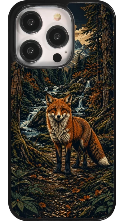 Coque iPhone 14 Pro - Linocut Renard