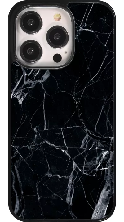 iPhone 14 Pro Case Hülle - Marble Black 01