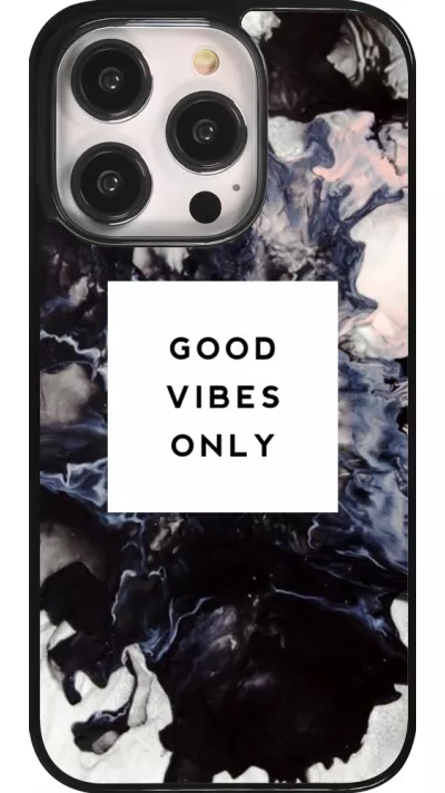 iPhone 14 Pro Case Hülle - Marble Good Vibes Only